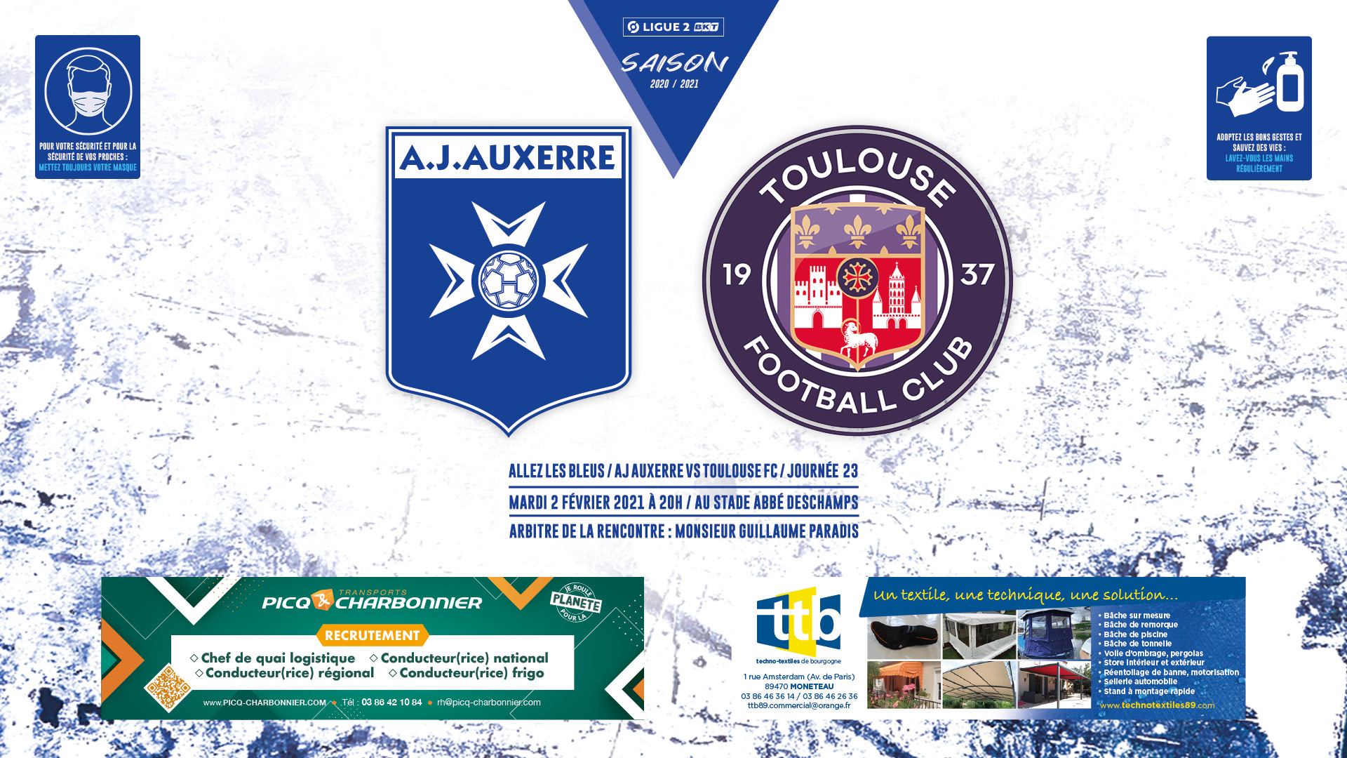 Allez les bleus (Auxerre-Toulouse) en ligne