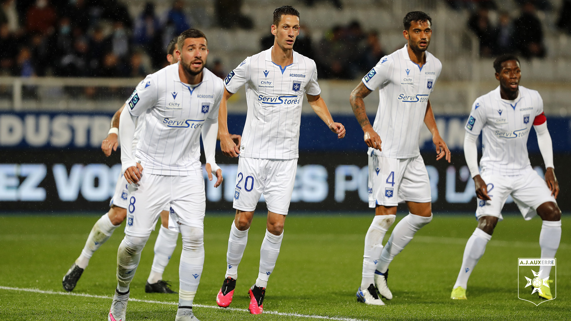 Le groupe bleu et blanc pour le déplacement à Grenoble