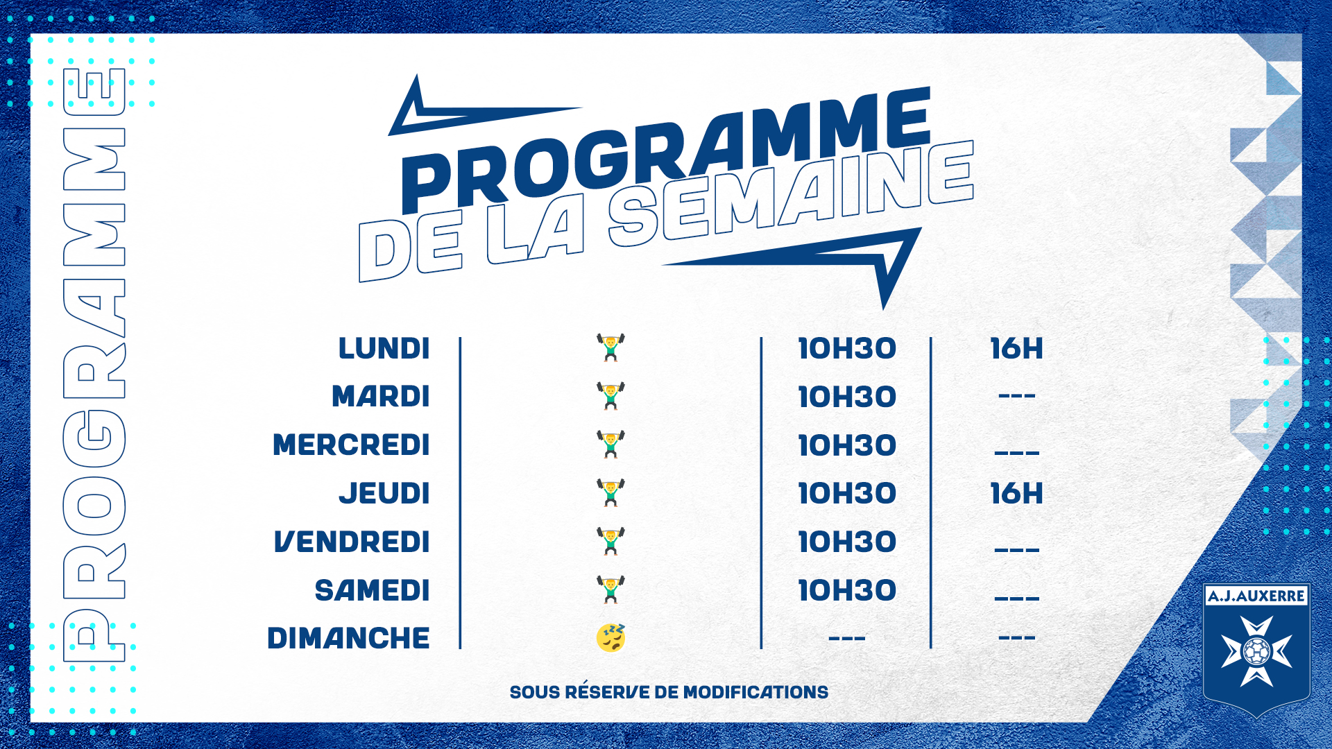 Le programme de retour pour nos joueurs