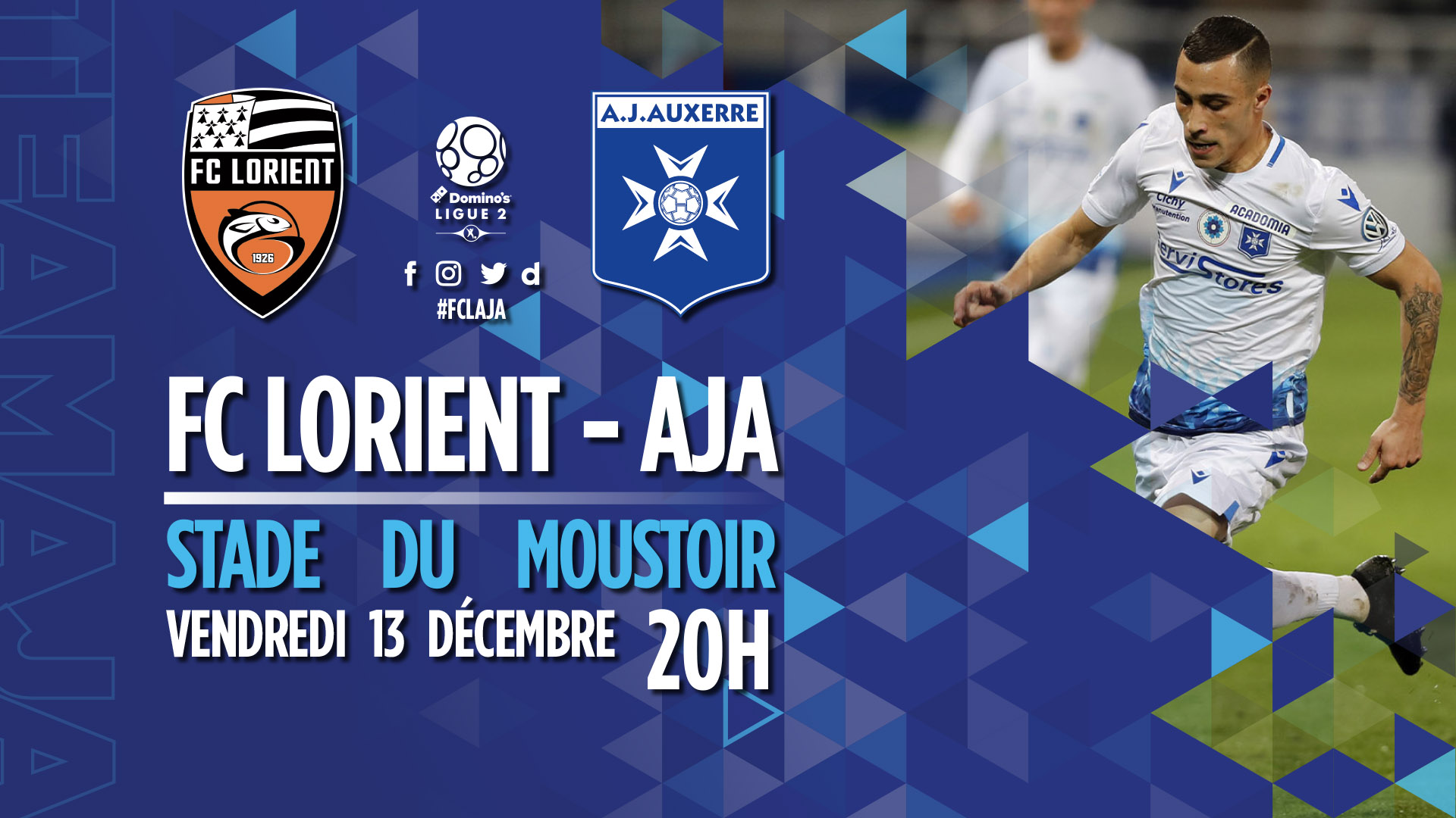 Lorient - AJA le 13 décembre à 20h