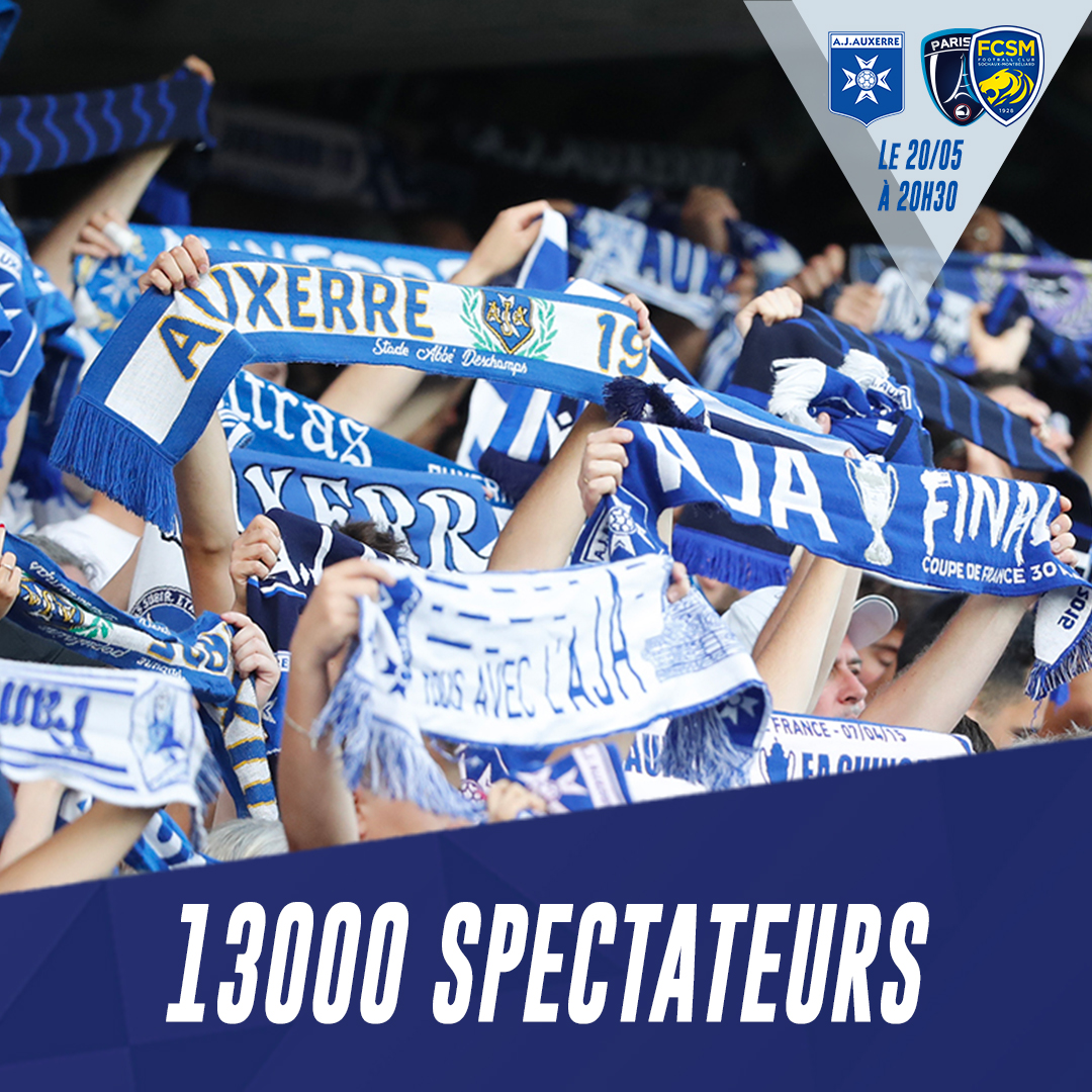Déjà 13000 spectateurs pour le play-off de l'AJA vendredi