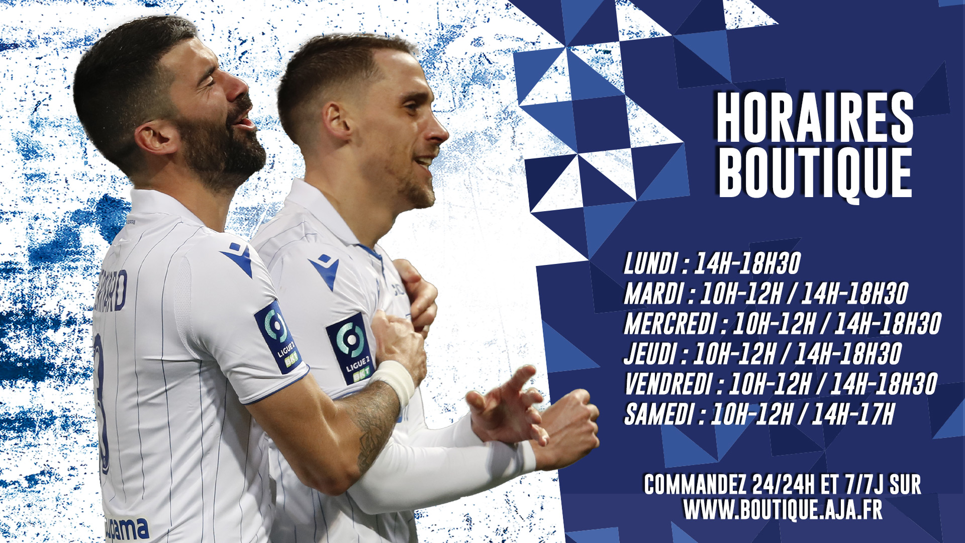 Horaires de la boutique en 2021