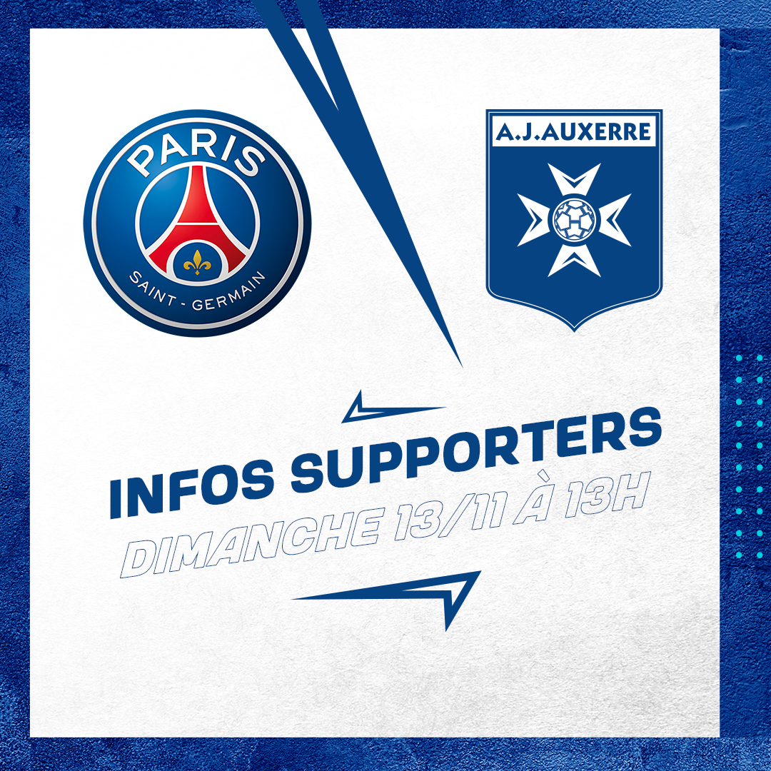 Informations supporters pour le déplacement à Paris