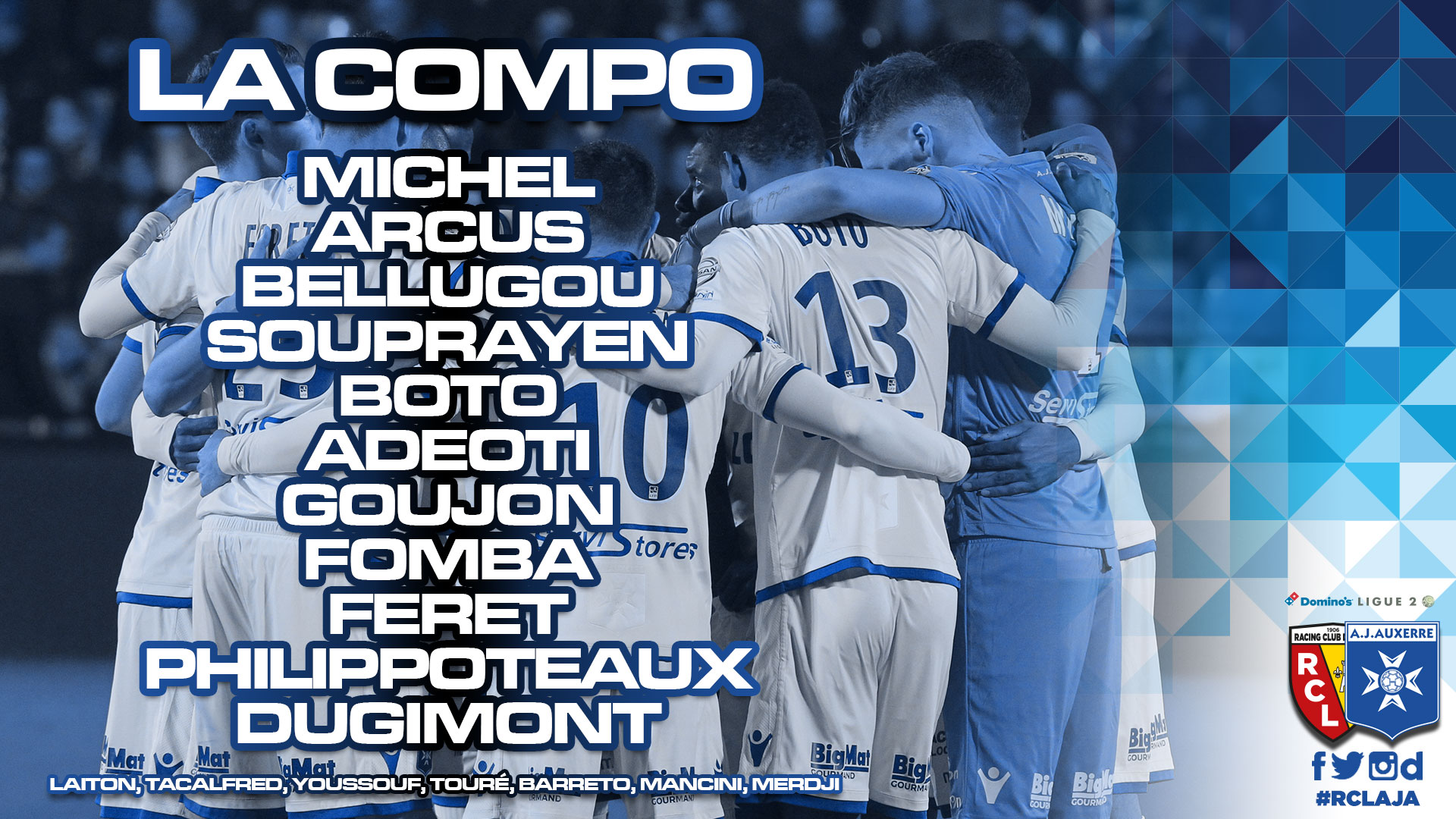 La compo pour RCLAJA