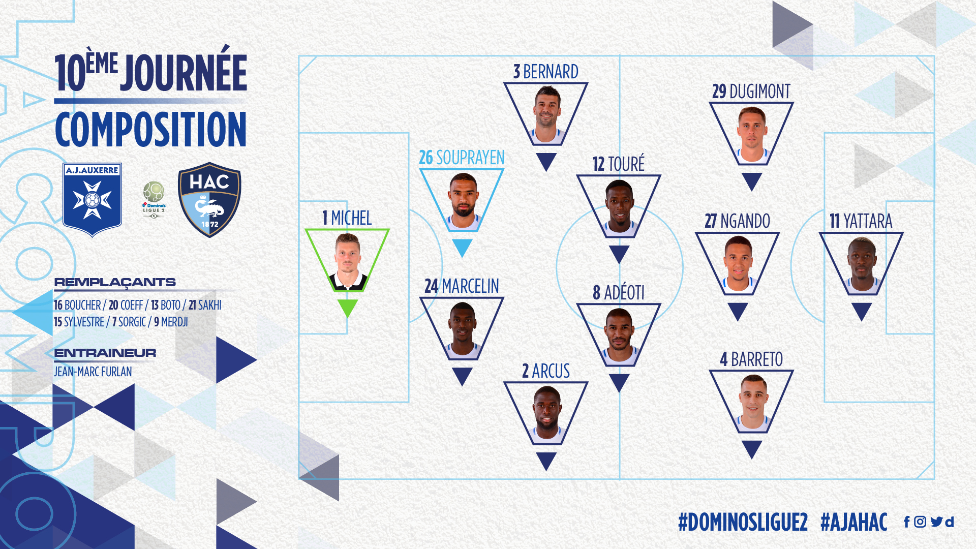 Marcelin et Dugimont alignés d'entrée