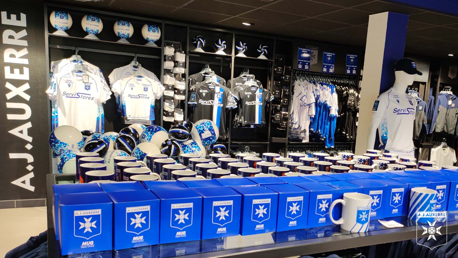La boutique de l'AJA sera exceptionnellement fermée ce samedi après-midi