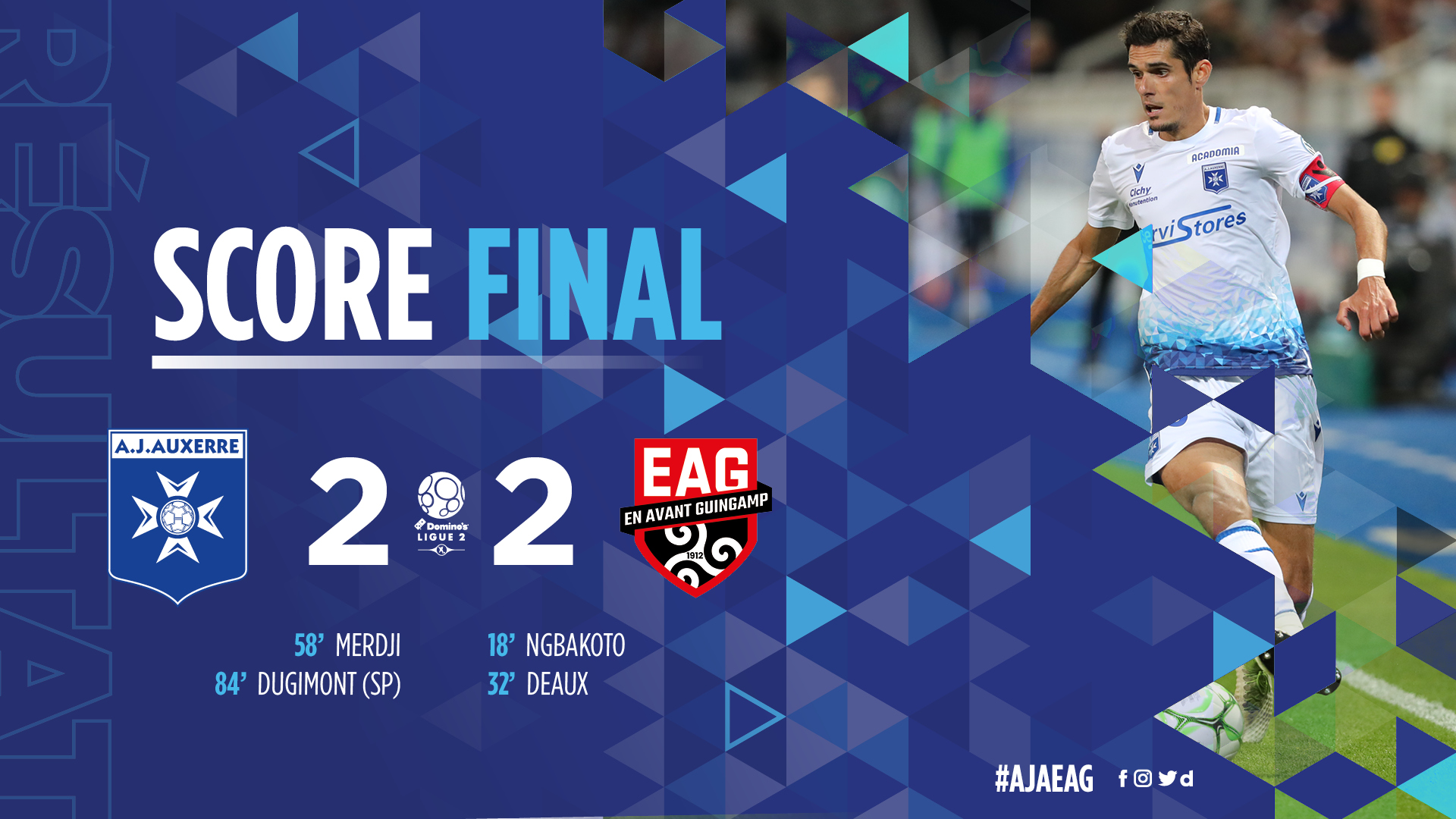 AJ Auxerre 2-2 EA Guingamp