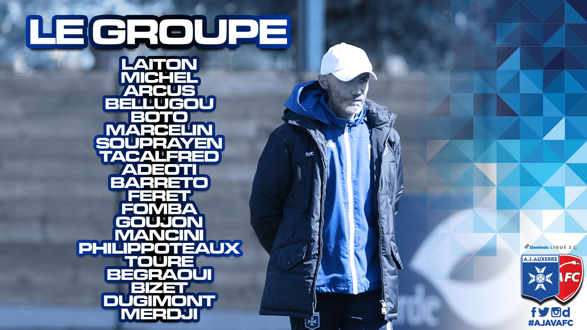 Un groupe élargi pour Auxerre - Valenciennes