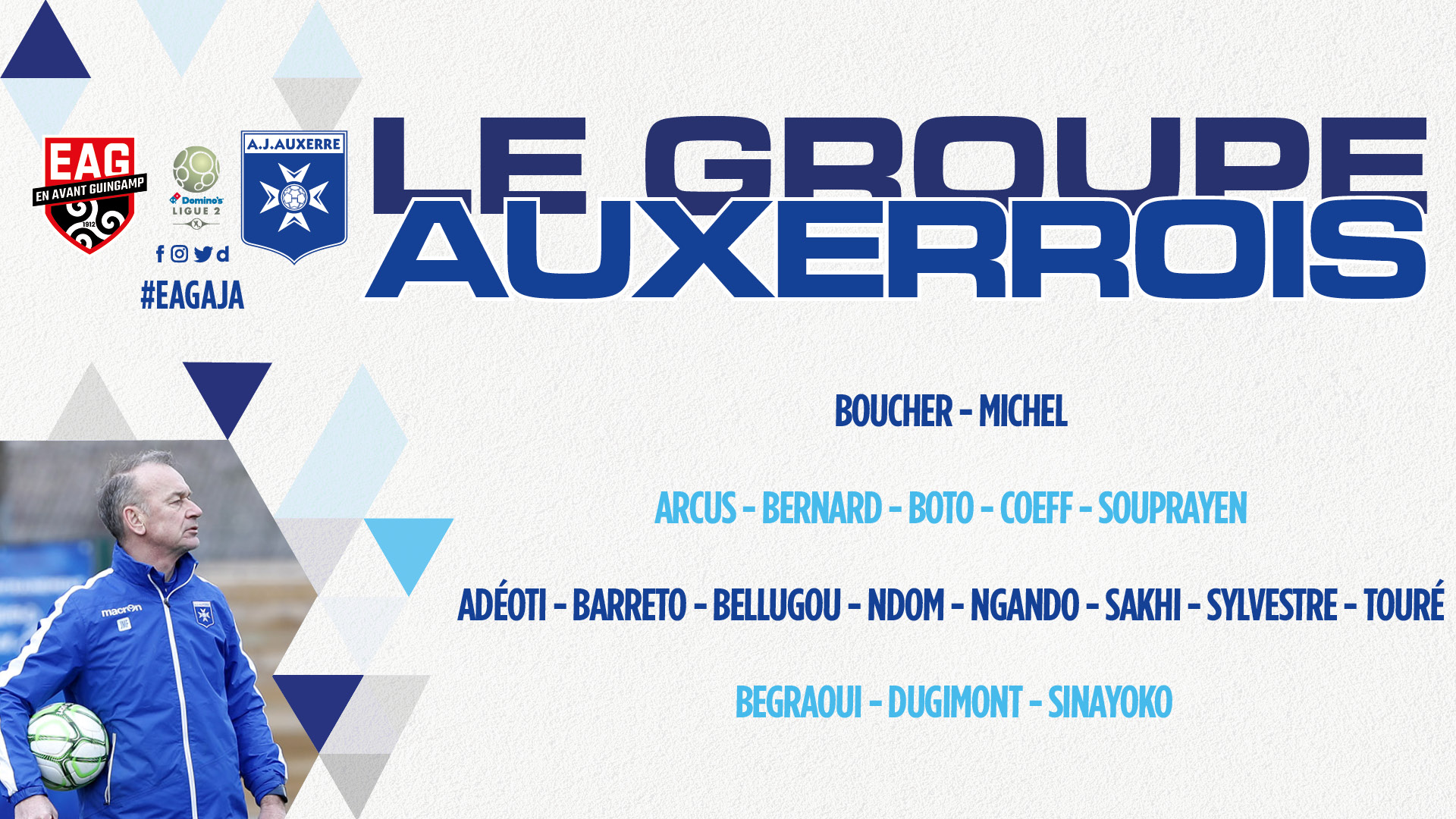 Le groupe pour le déplacement à Guingamp