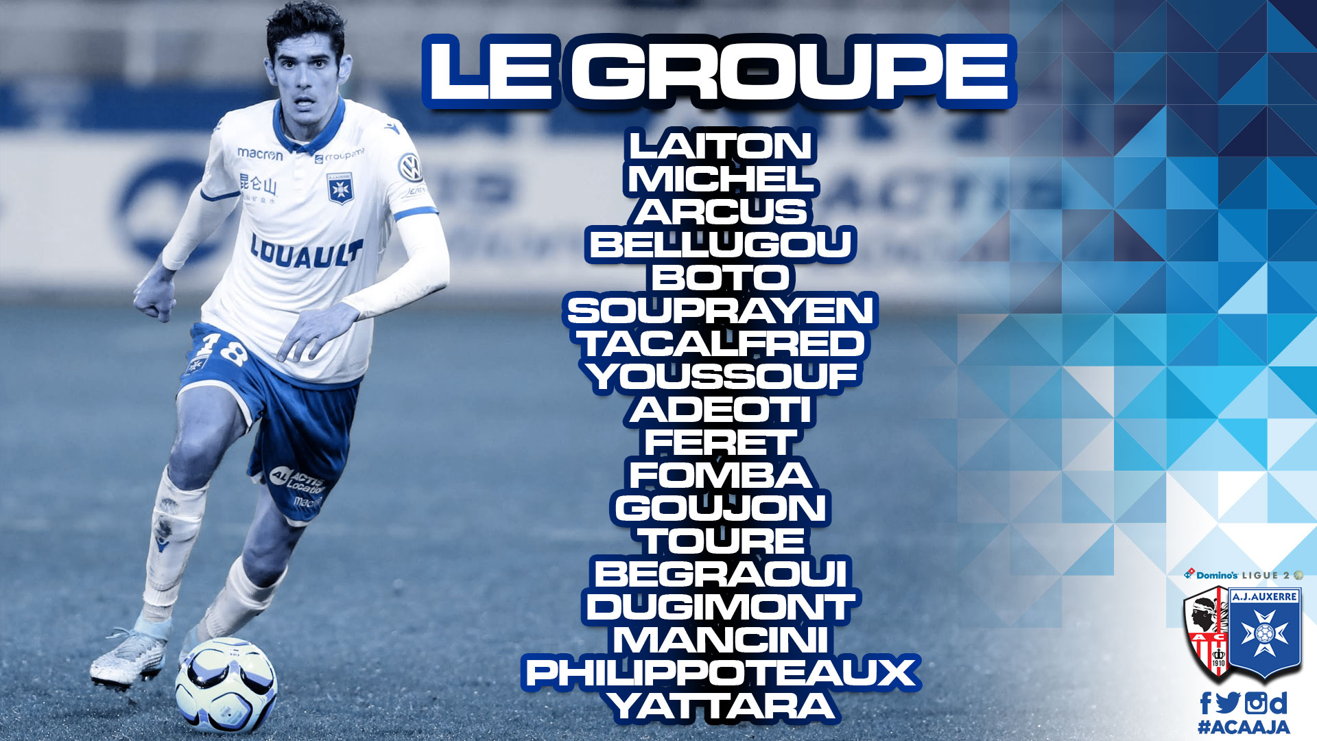 Le groupe auxerrois pour Ajaccio