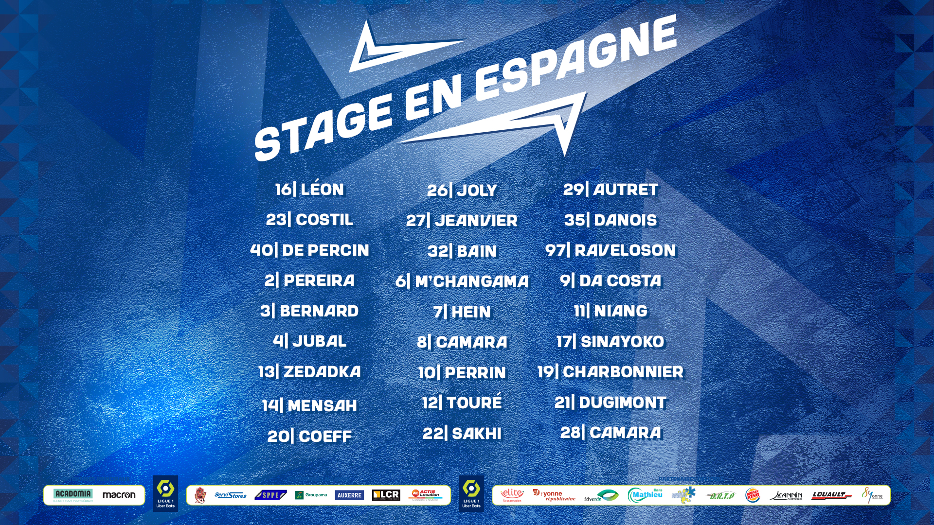 Le groupe auxerrois pour le stage en Espagne