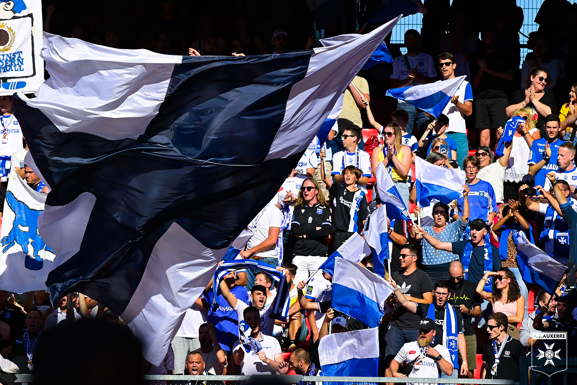 Les supporters de l'AJA en déplacement