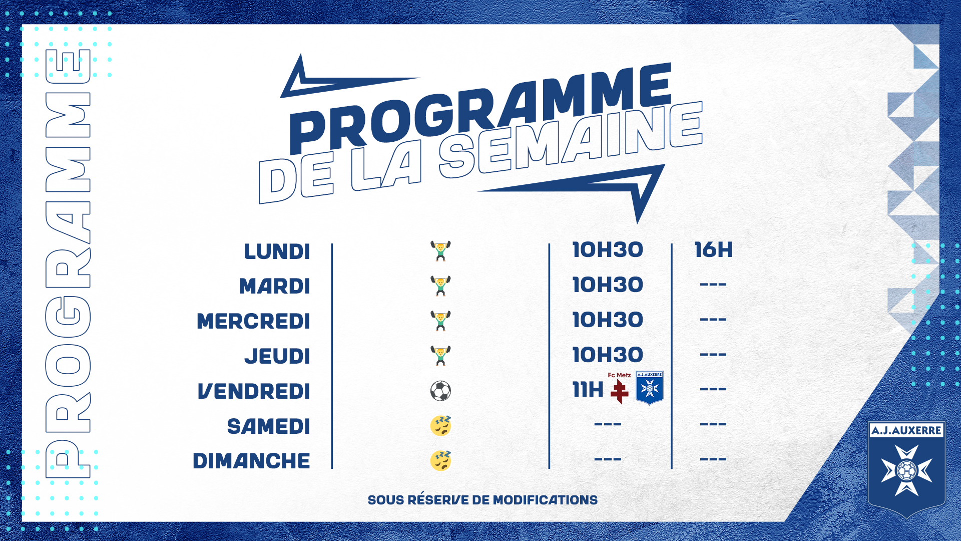 Le programme de la semaine du 5 au 11 décembre