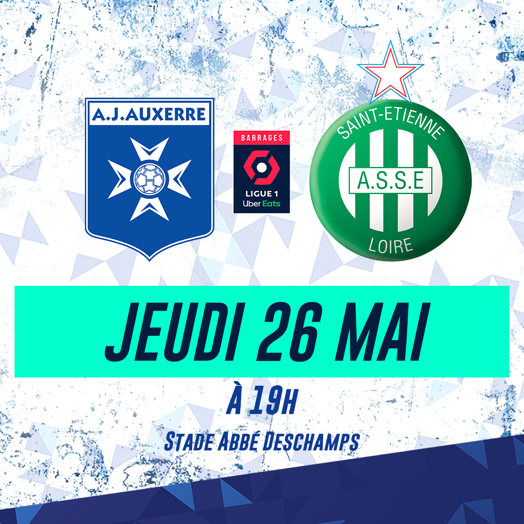 L'AJA jouera Saint-Etienne en barrages d'accession