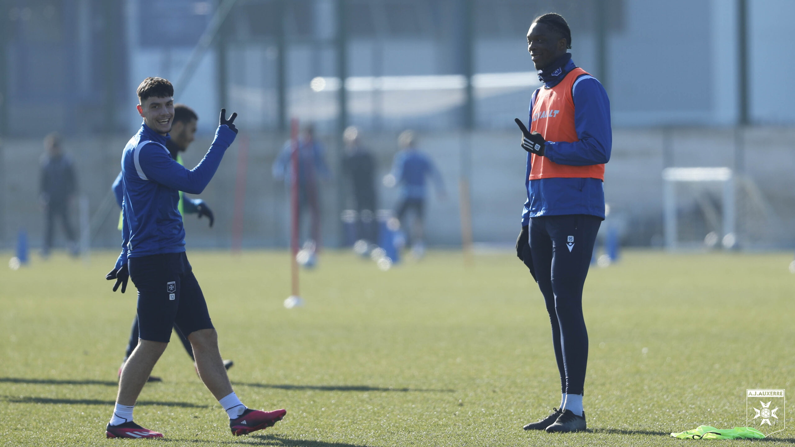 Les photos du premier entraînement de la semaine