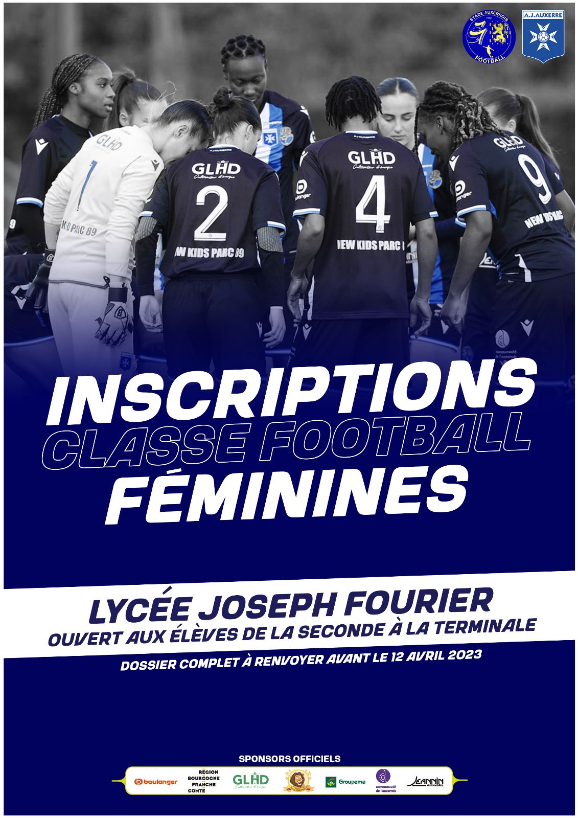 Rejoins la section sportive du Lycée Fourier