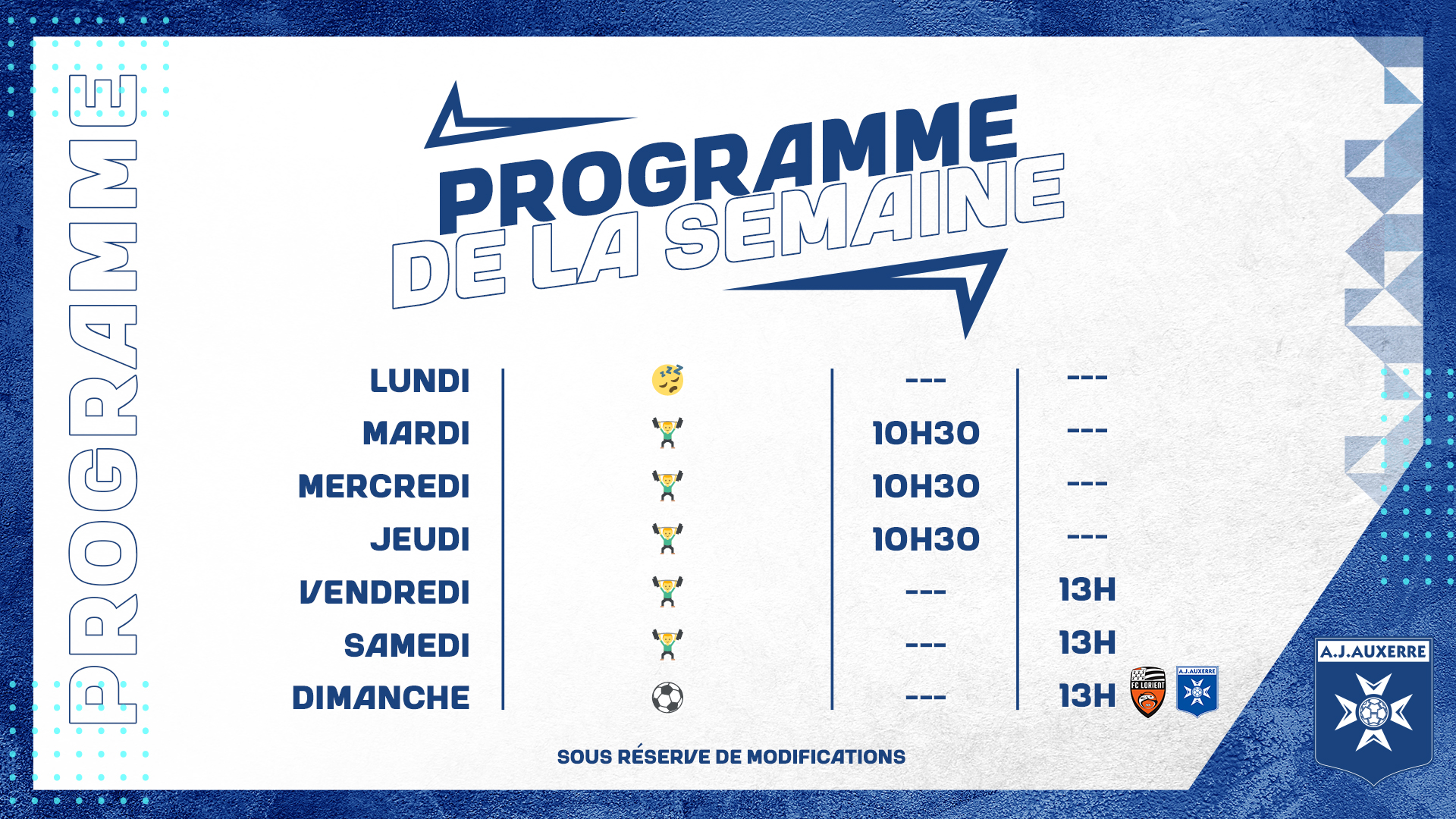 Le programme de la semaine du 20 au 26 février