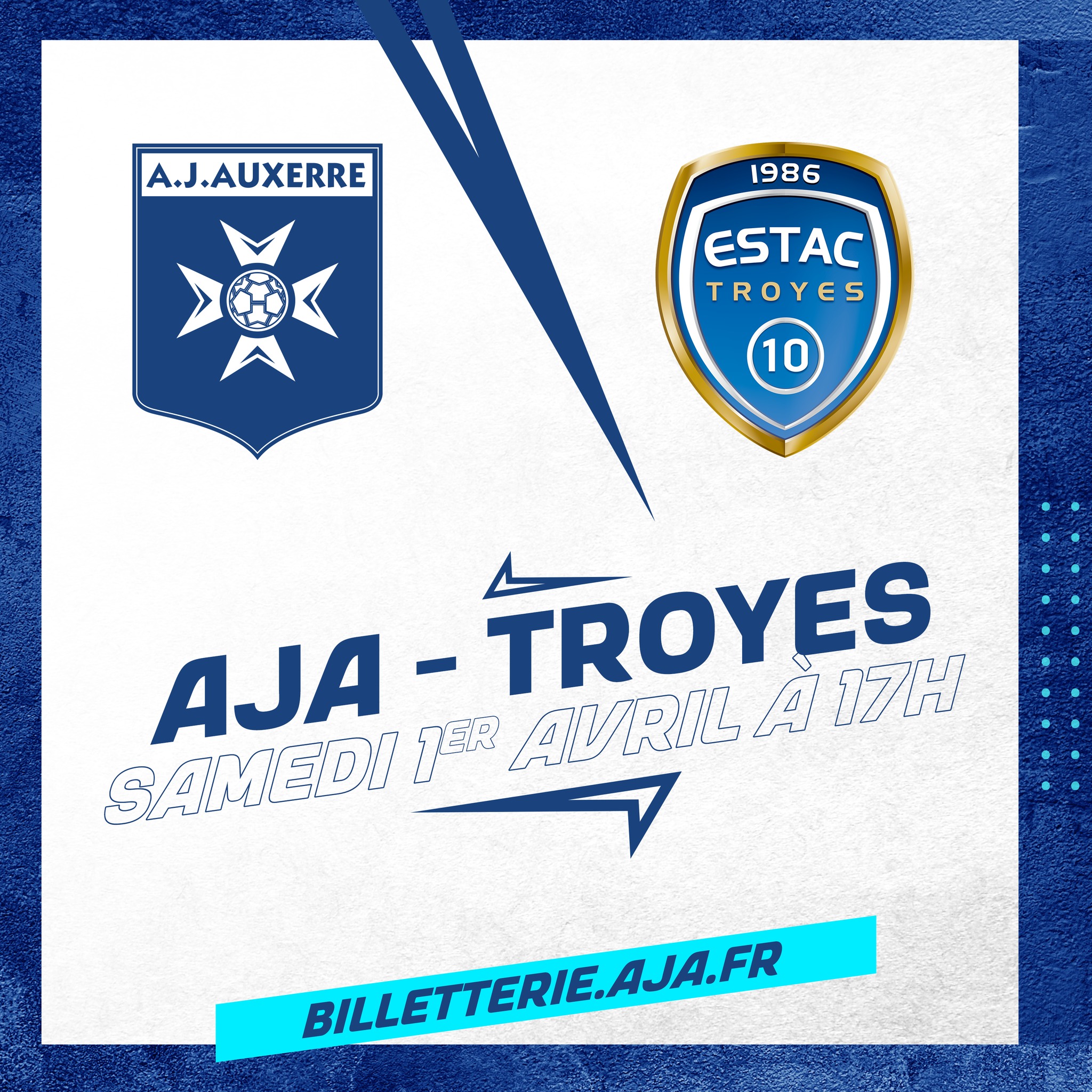 La billetterie grand public est ouverte pour AJA-Troyes