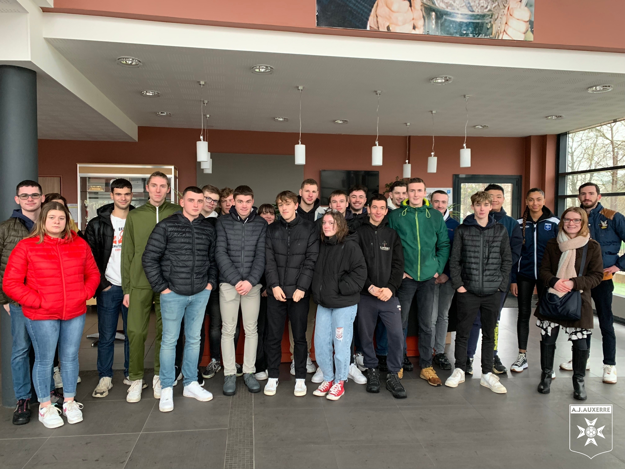 Les apprentis du CFA Agricole de l'Yonne en visite au club