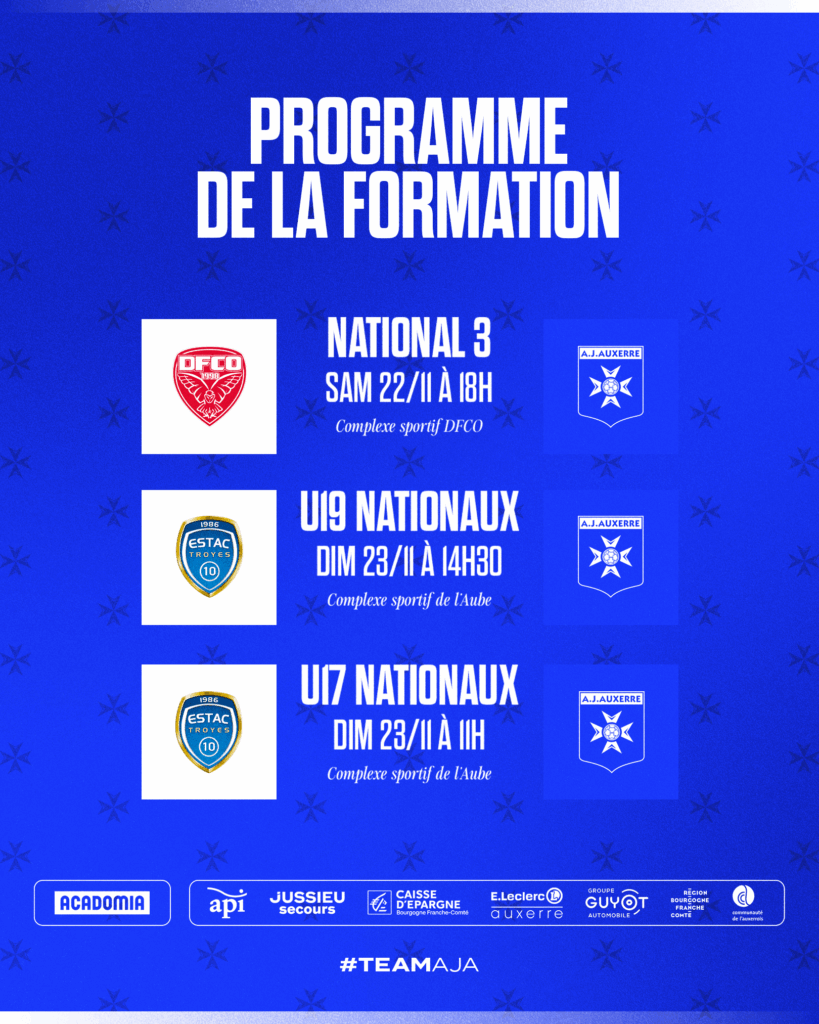 Le programme du week-end du 22-23 novembre