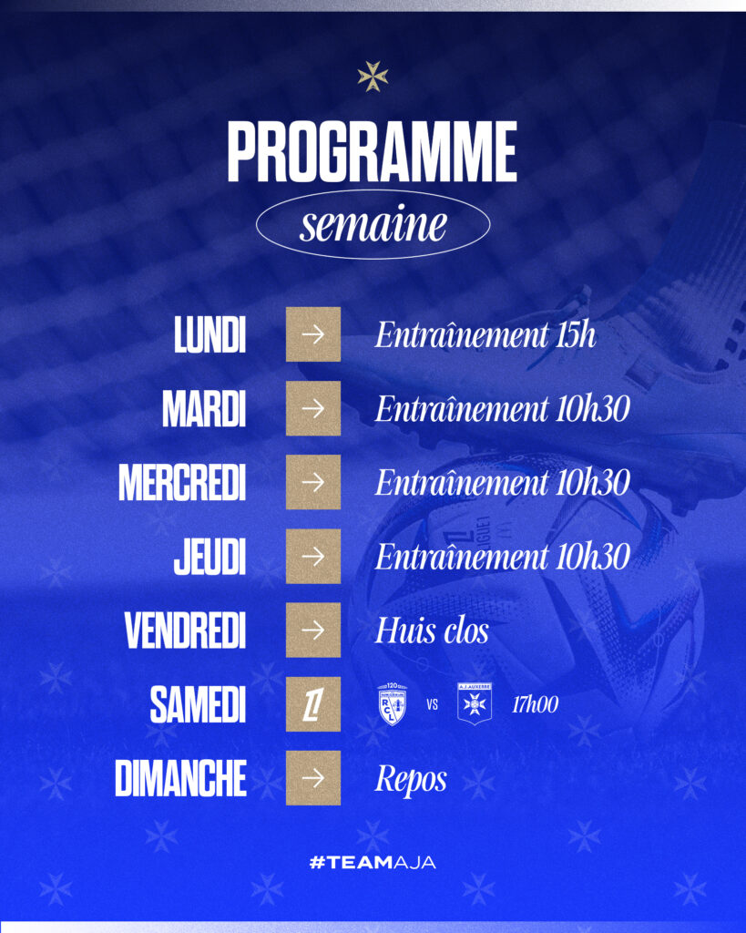 Le programme de la semaine du 12 janvier