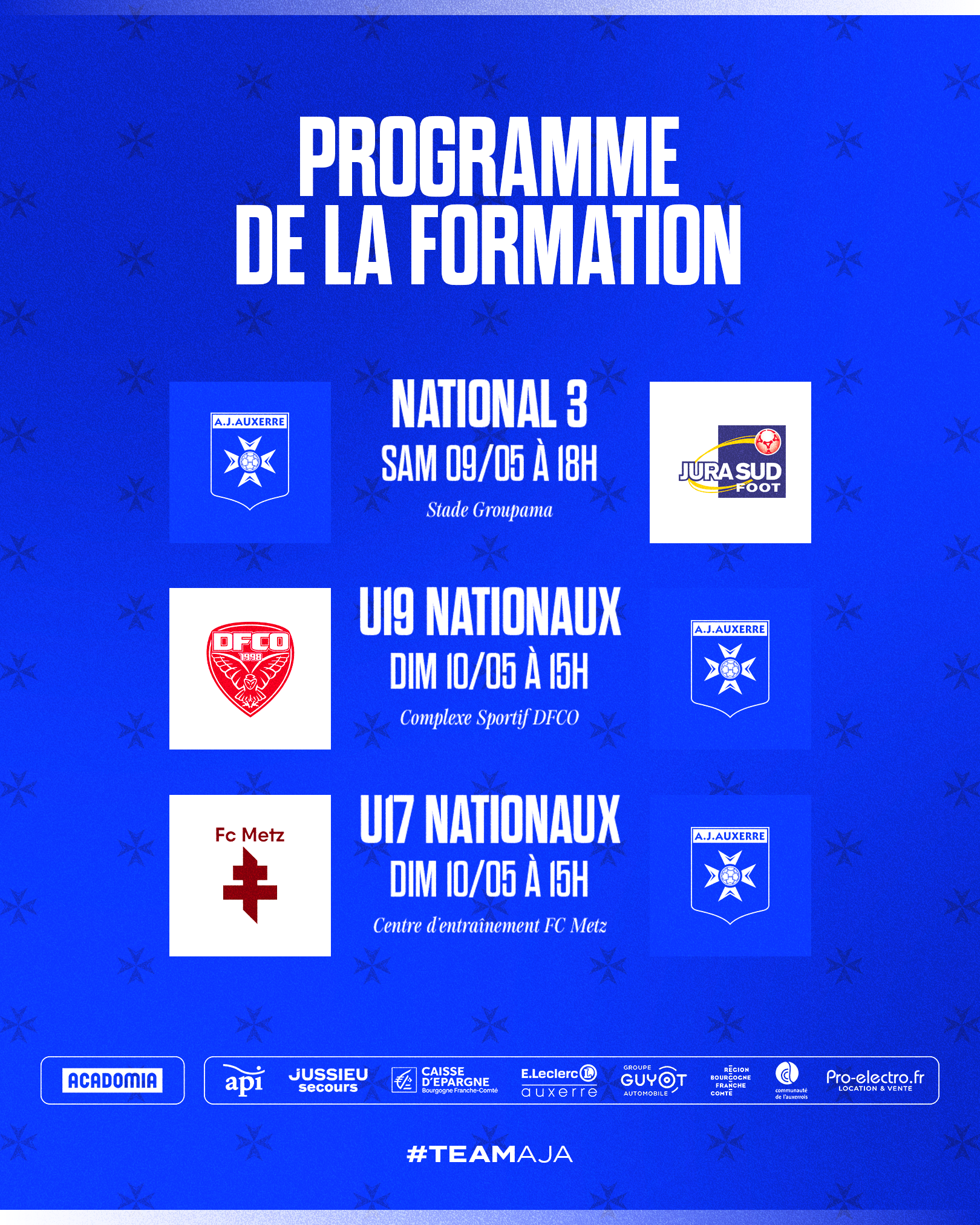Le programme du week-end du 9-10 mai