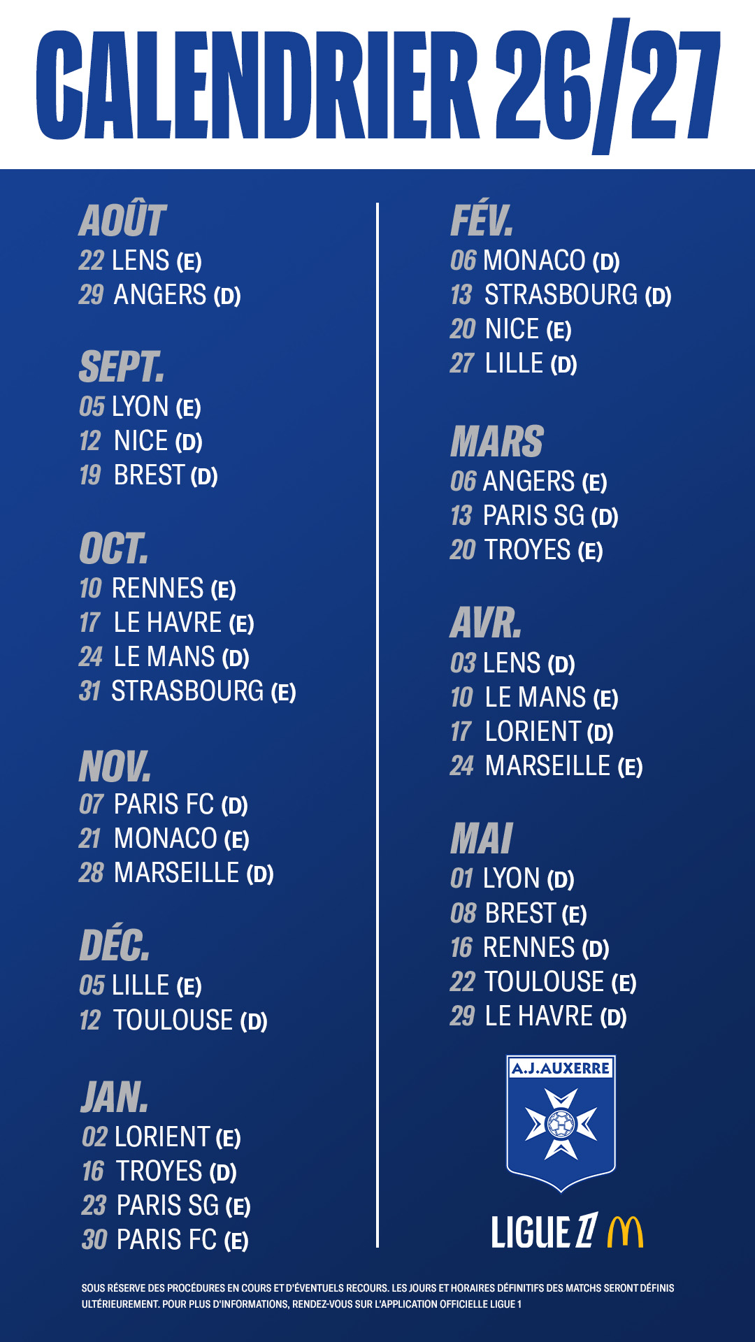 Le Calendrier De La Saison 2026 2027 En L1 le-calendrier-de-la-saison-2026-2027-en-l1